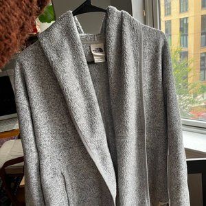 Northface gray hooded fleece